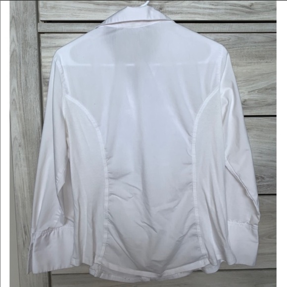 Zac & Rachel White Pleated Blouse - Picture 7 of 8